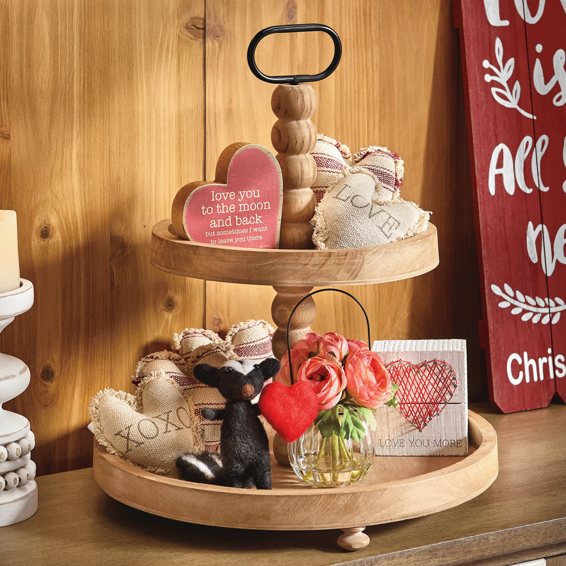 2-Tiered Decorative Tray