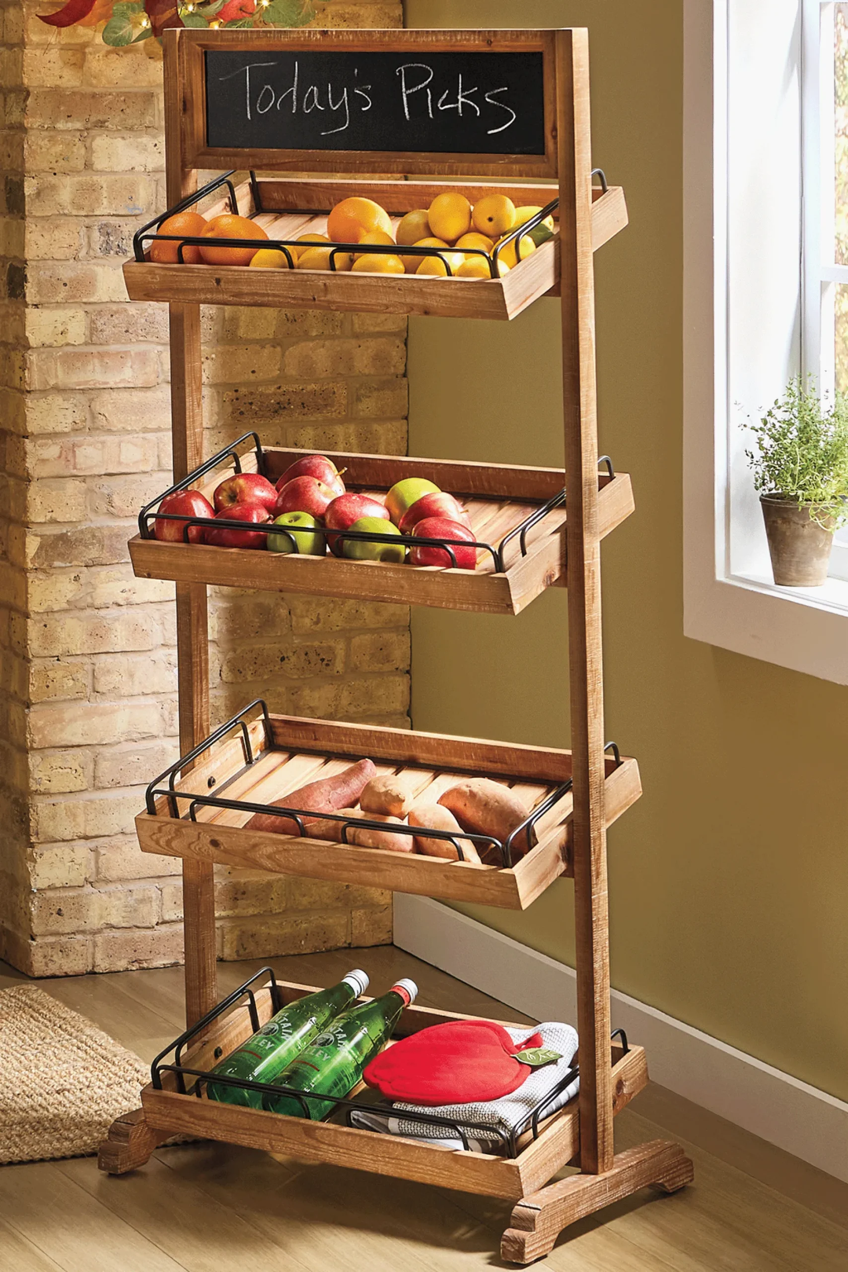 4-Tier Open Shelf Storage Organizer