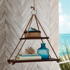 2-Tier Rope Wall Shelf