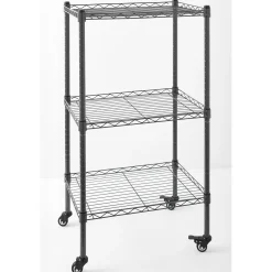 3-Tier Thin Mobile Tower Shelves