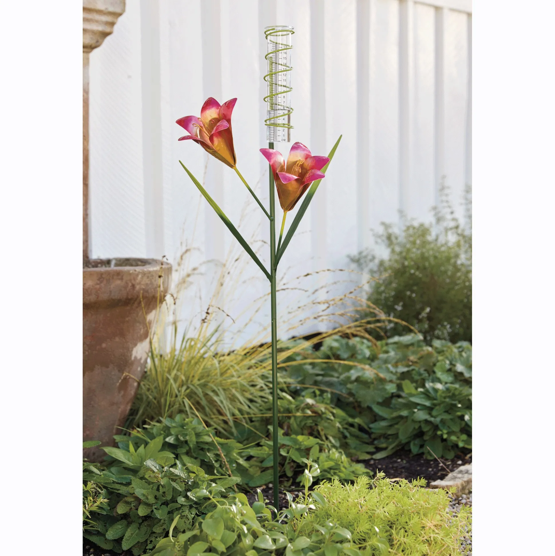 Tiger Lily Rain Gauge