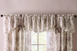 Toile Bow French Country Window Valance