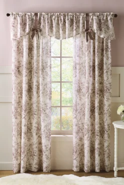 Toile Bow French Country Window Valance