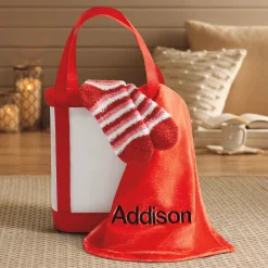Tote, Throw & Socks Gift Set