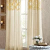 Towel-Embroidered Linen Print Panel