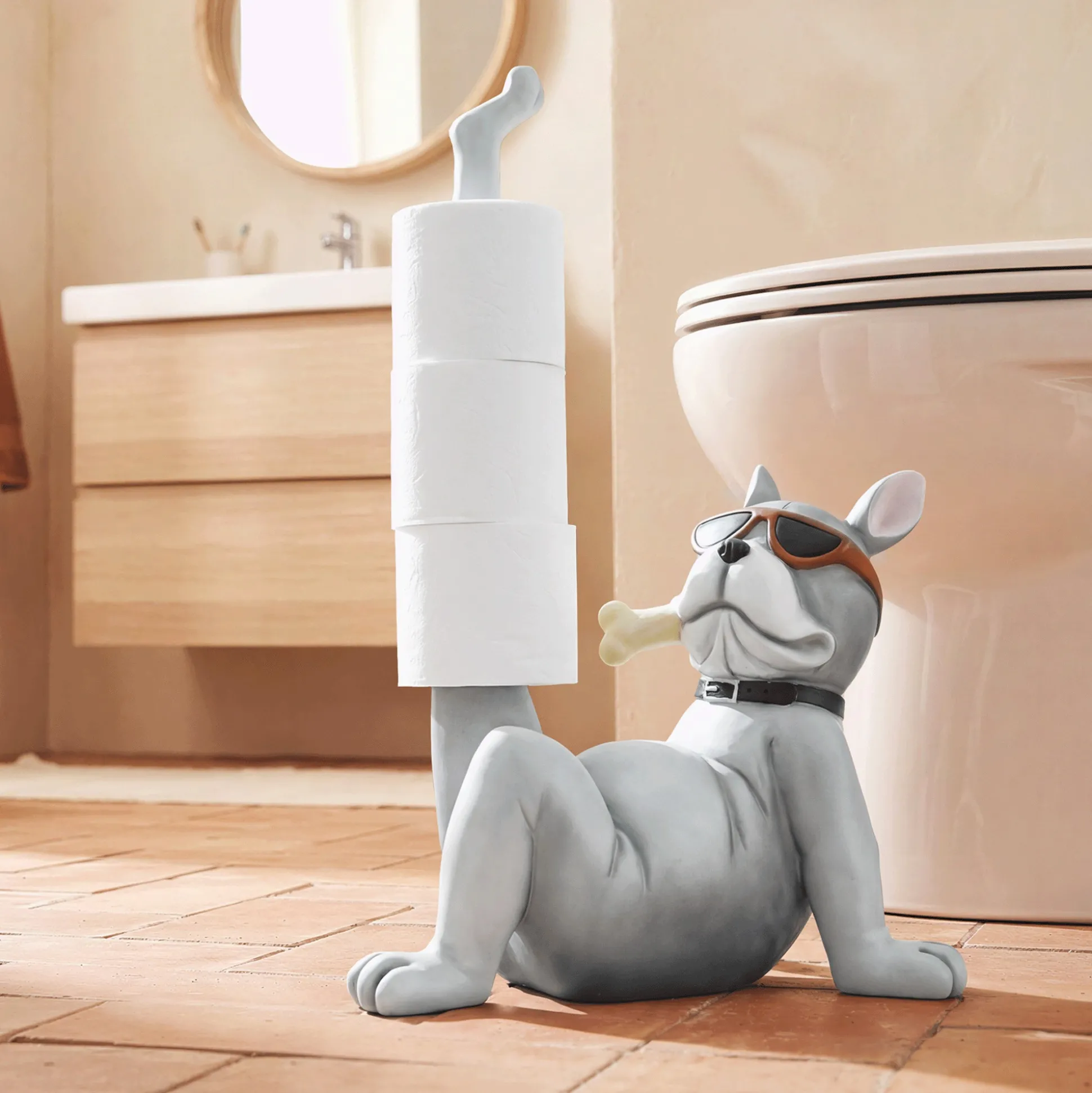 Treat Your Frenchie Toilet Paper Holder