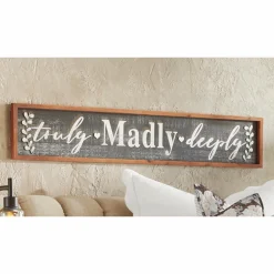 Truly Madly Deeply Wall Sign