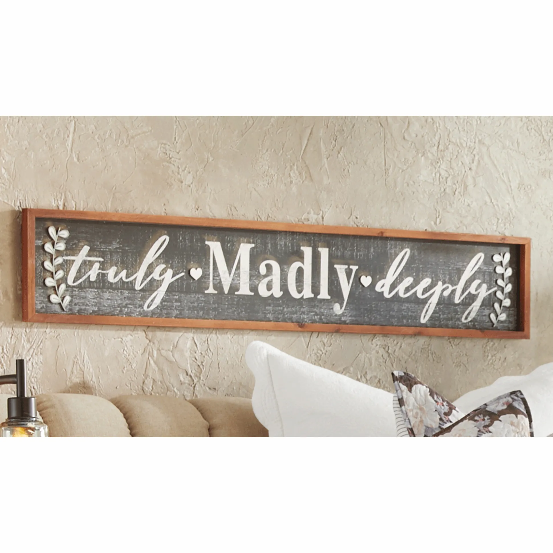 Truly Madly Deeply Wall Sign