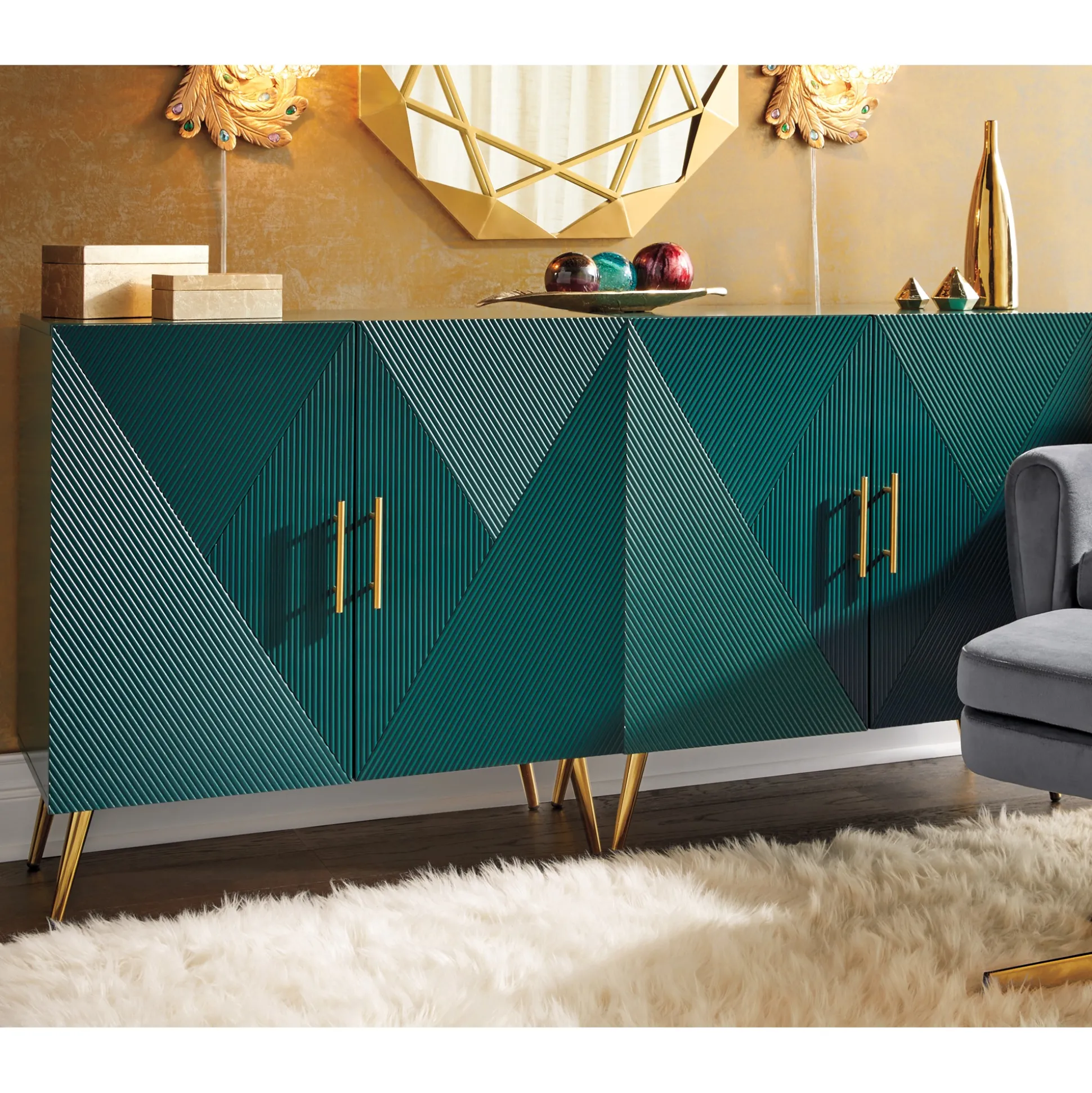 Trystan Green Cabinet