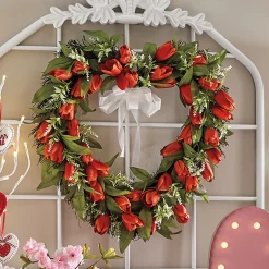 Tulip Heart Wreath