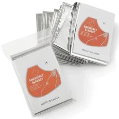 Twin-Size Emergency Blanket - Set of 2