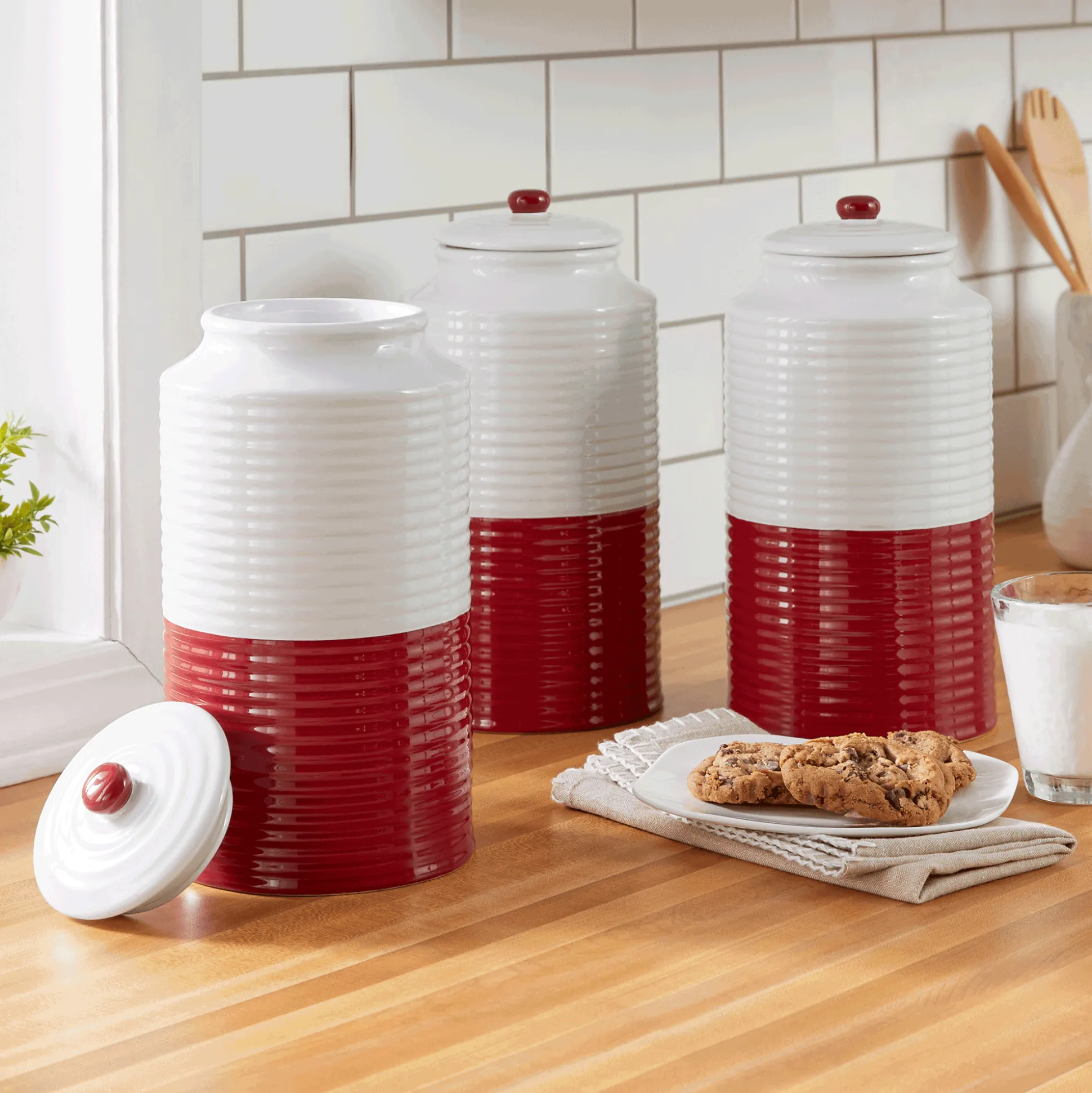 Two-Tone Canister Set