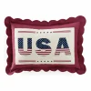 USA Scalloped-Edge Accent Pillow