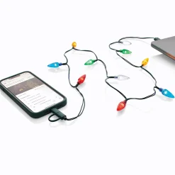 USB Charging Cable with Christmas Lights