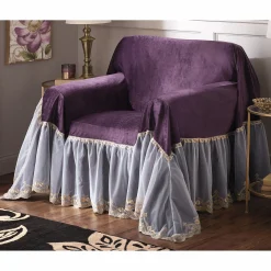 Velvet Throw Slipcover