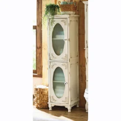 Vintage-Style Tesorino Tall Towel Cabinet