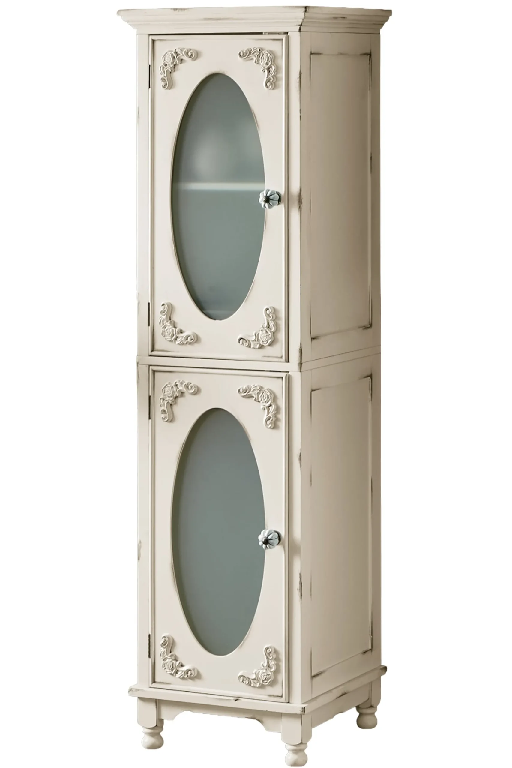Vintage-Style Tesorino Tall Towel Cabinet
