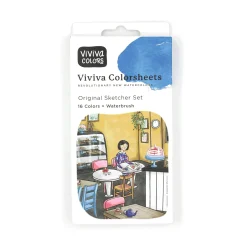 Viviva Colorsheets 16-Color Sketcher Watercolors Set