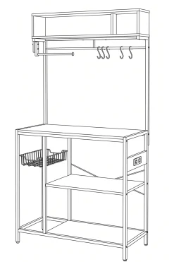 Wakefield Powered Bakers Rack