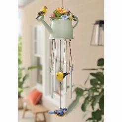 Watering Can Flower Pot Wind Chime