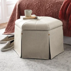 Waverly Shoe Storage Ottoman