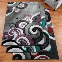 Waves Carved Rug