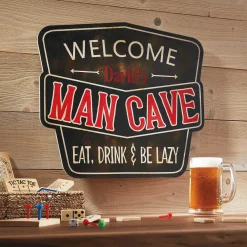 Welcome Man Cave Wall Sign