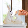 White Bunny Family