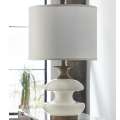 White Wood Lamp
