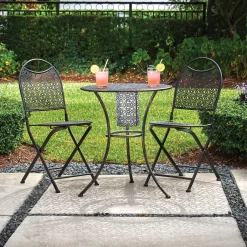 Whitney 3-Piece Solar Bistro Set