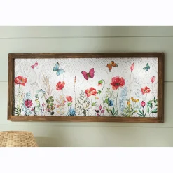 Wildflower Embossed Wall Art
