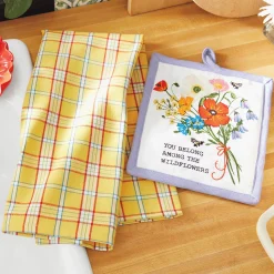 Wildflower Potholder & Towel Set