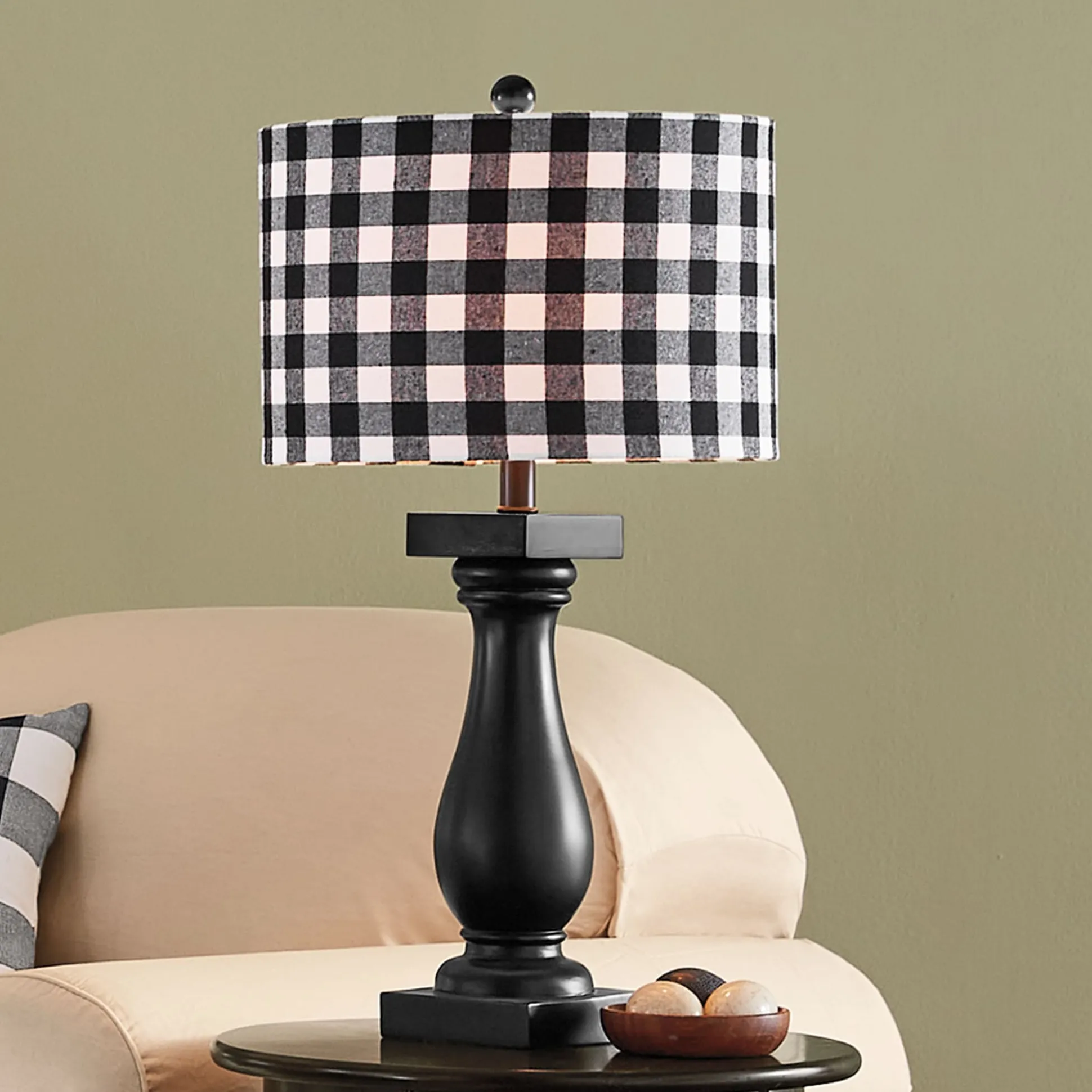 Willow Buffalo Check Table Lamp
