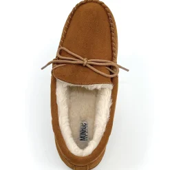 Women's Genuine Suede Moccasin with Faux-Fur Lining