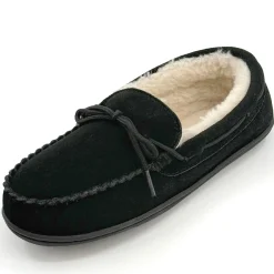 Women's Genuine Suede Moccasin with Faux-Fur Lining