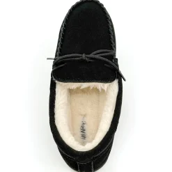 Women's Genuine Suede Moccasin with Faux-Fur Lining