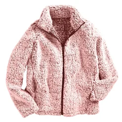 Women's Sherpa Fleece Zip-Up Sherpa Jacket