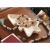 Wool Felt and Wood Beaded Garland