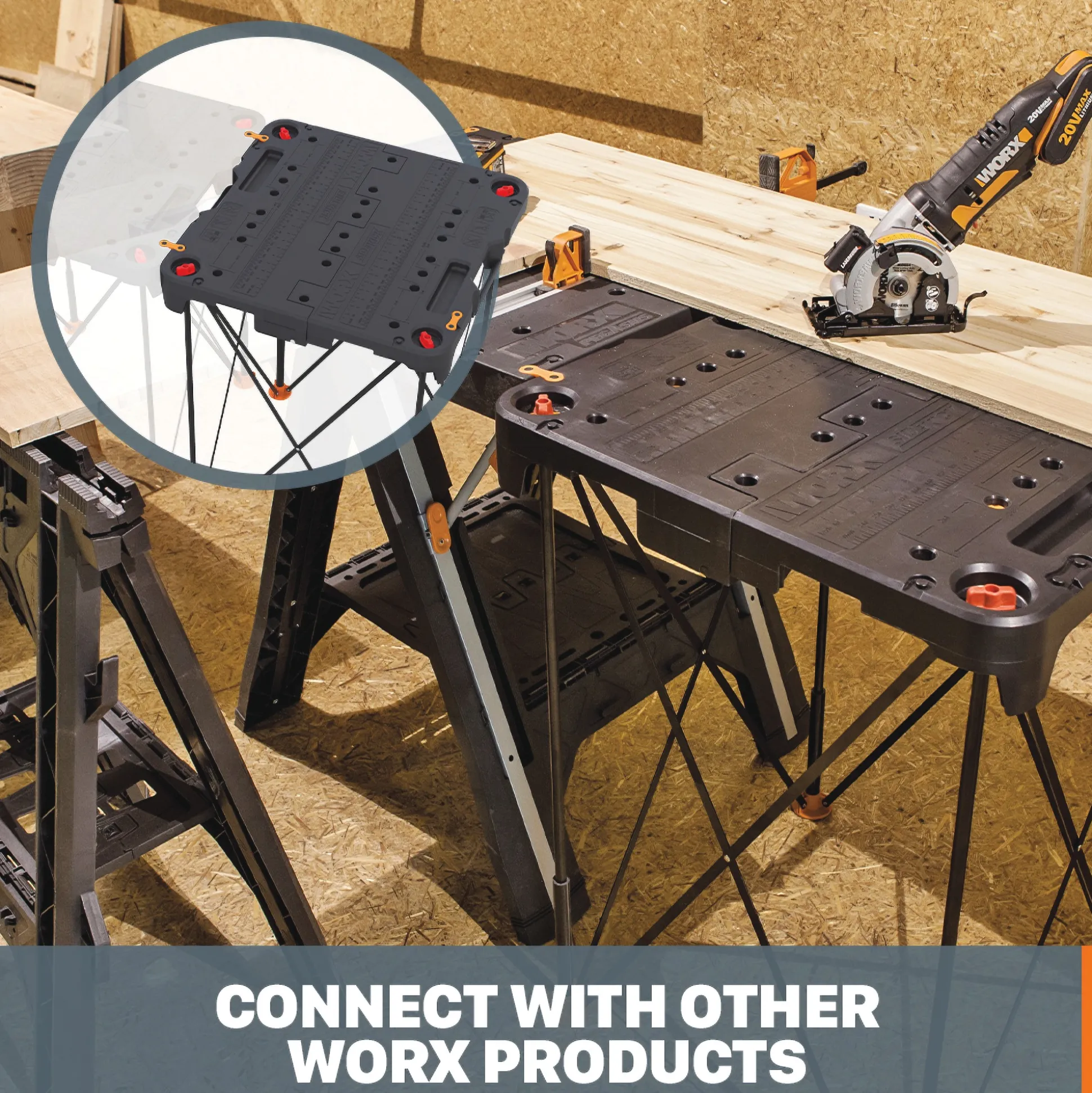 Worx Sidekick Folding Work Table