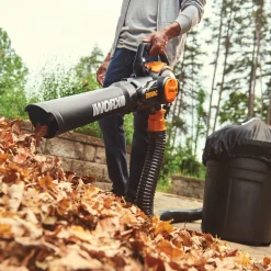 Worx Trivac 12-Amp Electric 3-in-1 Blower/Mulcher/Yard Vacuum with Leaf Collection System