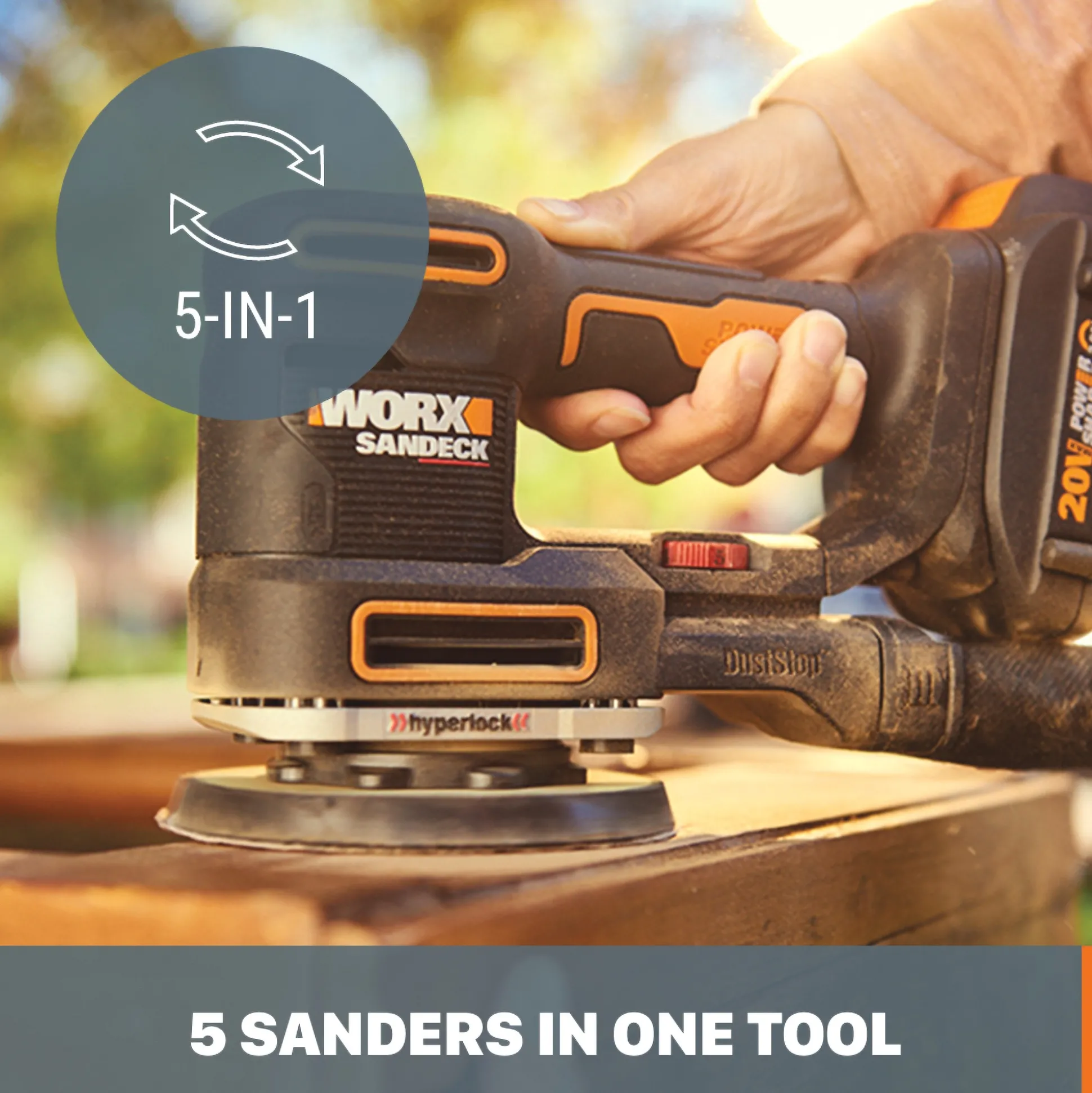 Worx 20V 5-in-1 Multi-Sander
