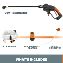 Worx 20V Power Share 4.0Ah Hydroshot Portable Power Cleaner (415 MAX PSI)