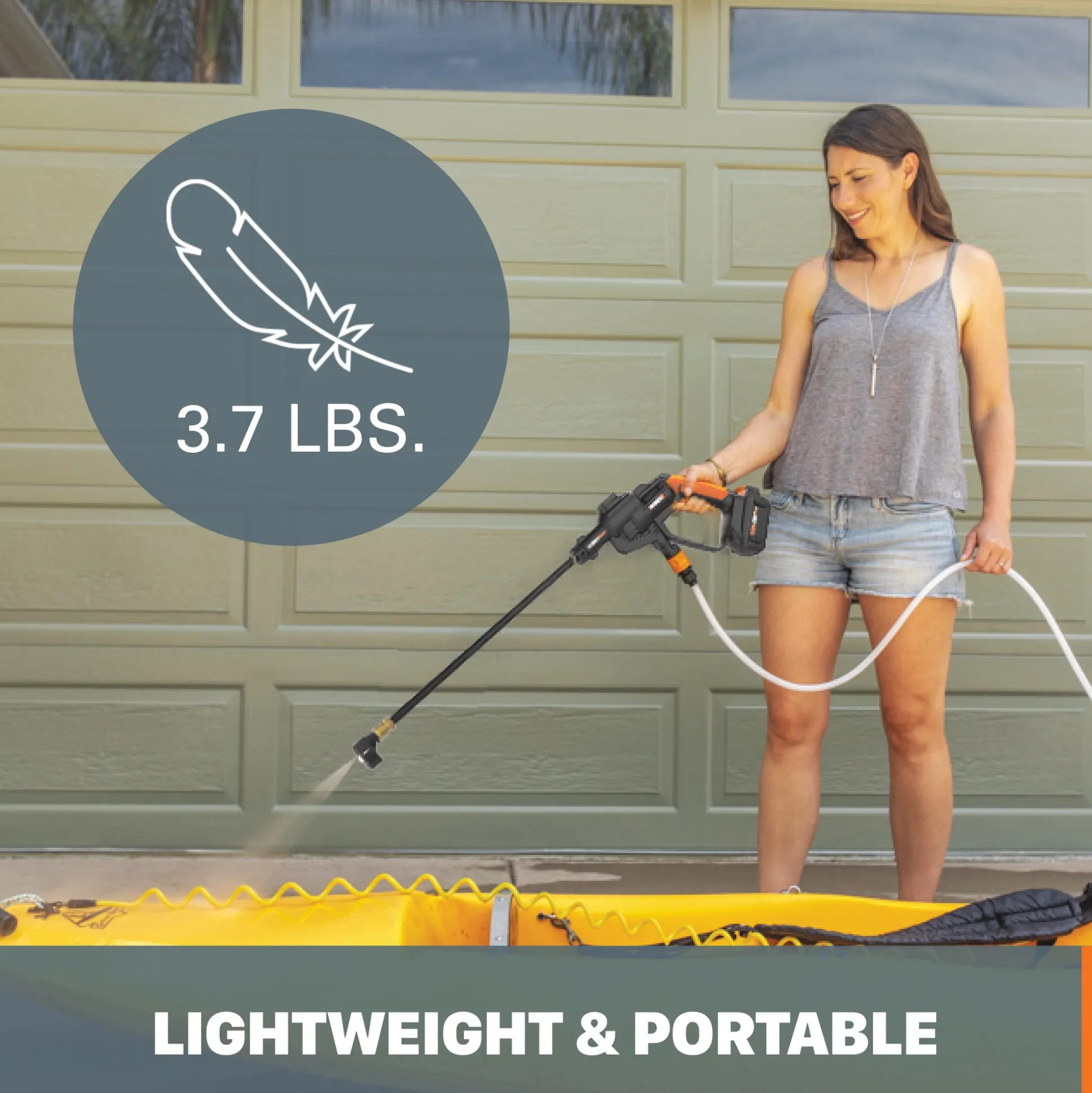 Worx 20V Power Share 4.0Ah Hydroshot Portable Power Cleaner (415 MAX PSI)