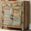 Wren Weathered Wood Storage Cabinet