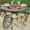 30" Wrought Iron Fire Pit Table