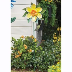 Yellow Flower Spinner Stake