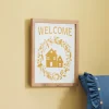 Yellow Wreath Wall Art