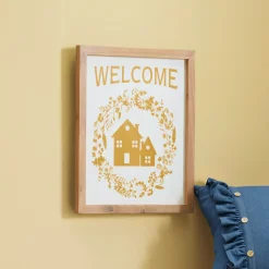 Yellow Wreath Wall Art