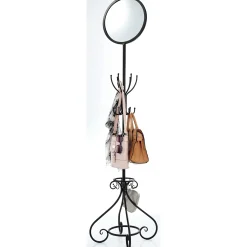 Yvette Mirrored Purse Rack
